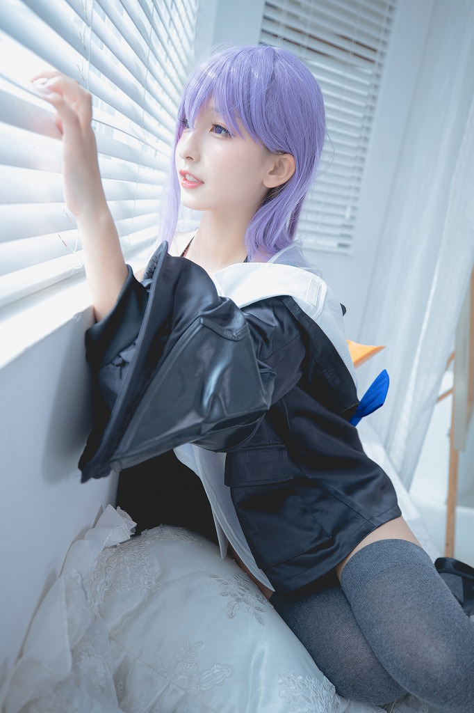 神楽板真冬-《極楽の氷》旗袍黑丝写真