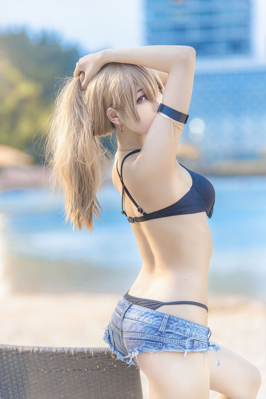 周叽是可爱兔兔-让巴尔泳装[30p330M] cosplay美女-第1张