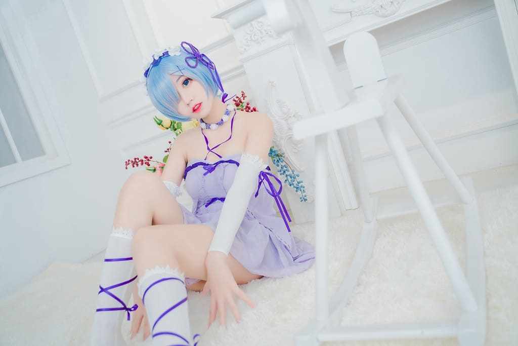 猫君君-雷姆生日[27p274M] cosplay美女-第3张