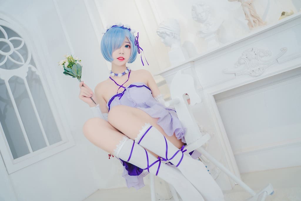 猫君君-雷姆生日[27p274M] cosplay美女-第2张