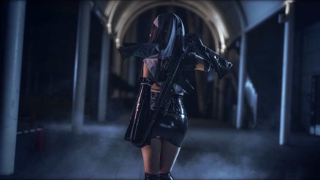 Uki雨季-修女黑胶衣写真[12p86M] cosplay美女-第6张