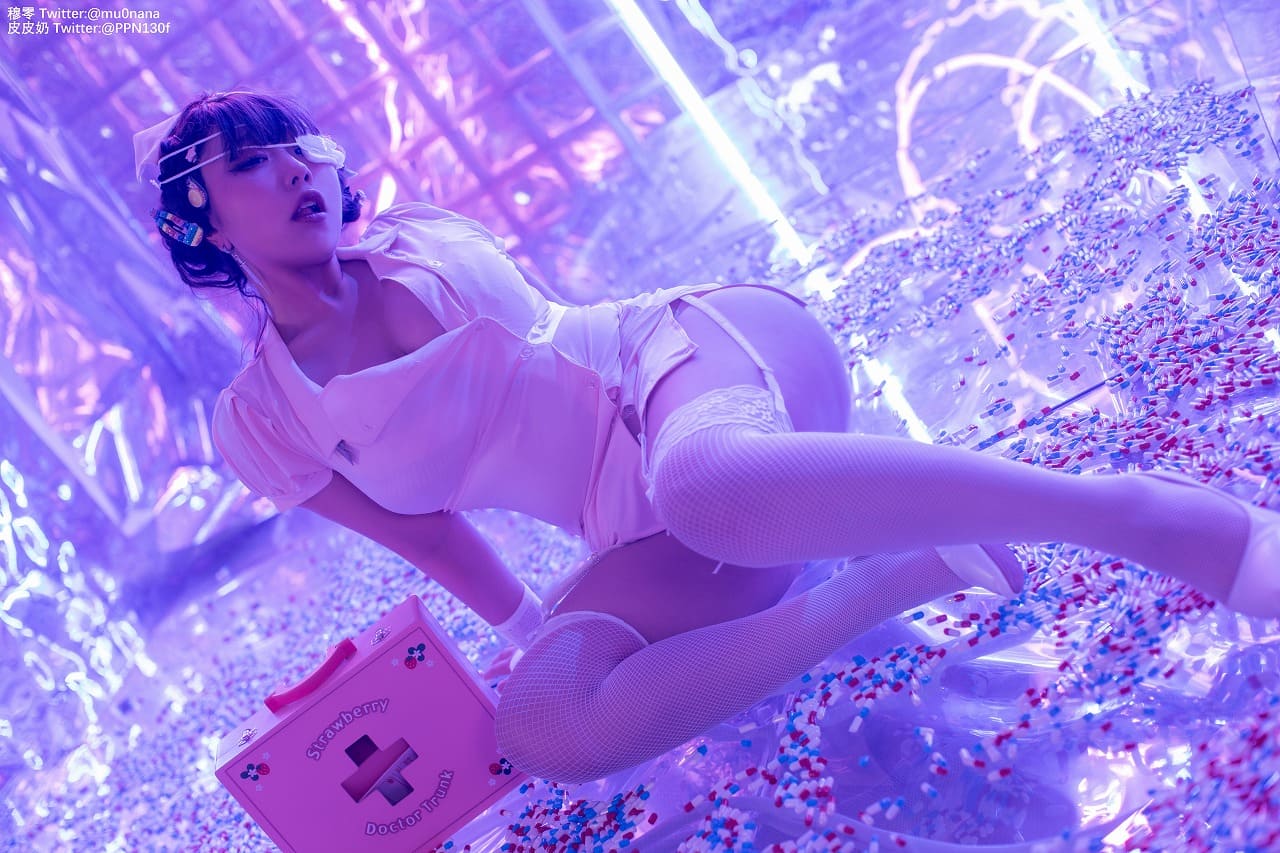 皮皮奶-万圣节邪恶护士 喵零[60p1.09G] cosplay美女-第5张