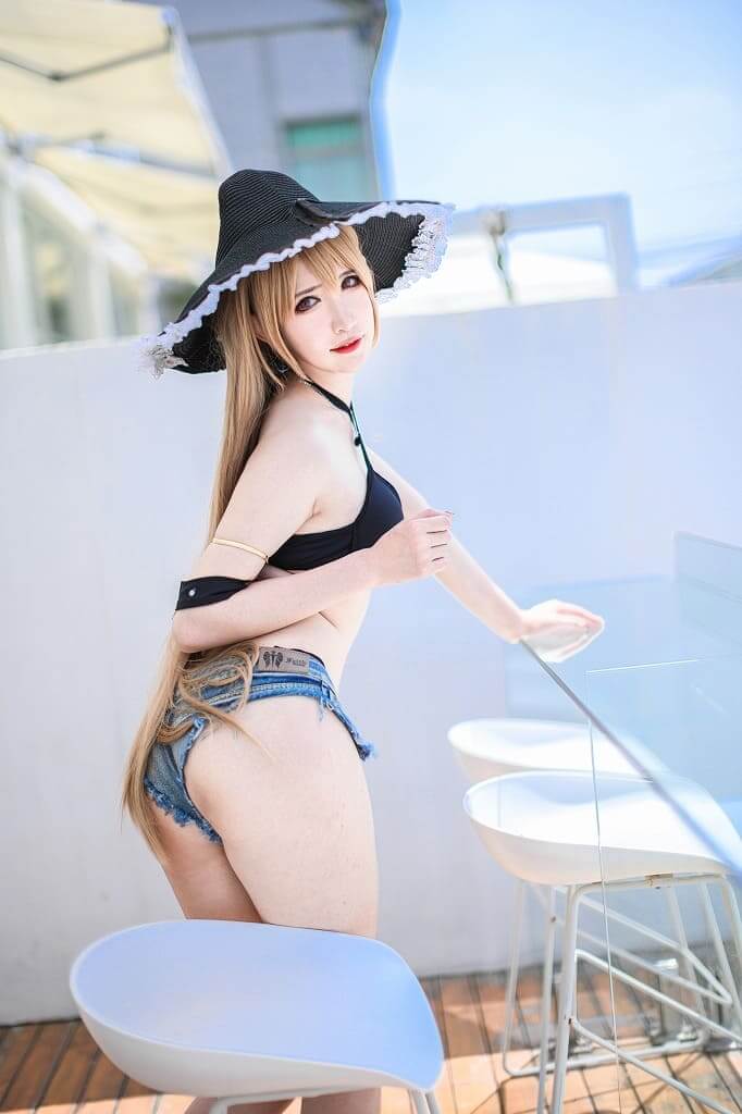 阮邑_Fairy-让巴尔泳装[37p429M] cosplay美女-第4张
