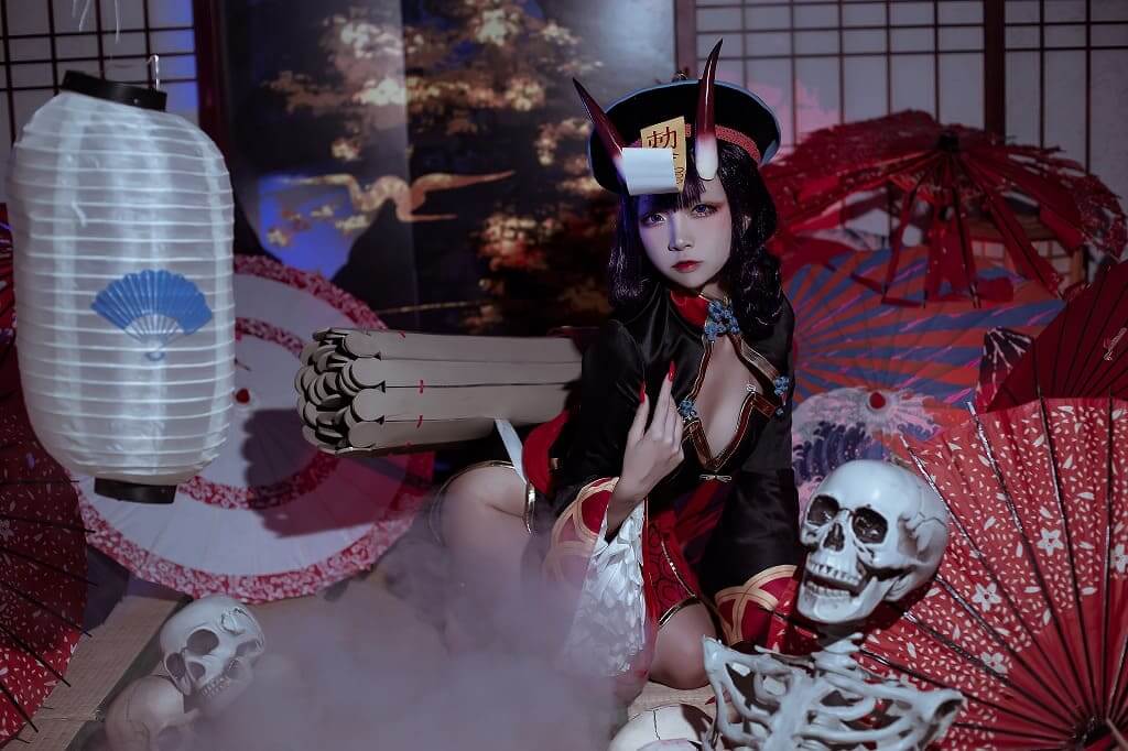 二佐Nisa-fate酒吞僵尸童子[21p66M] cosplay美女-第1张