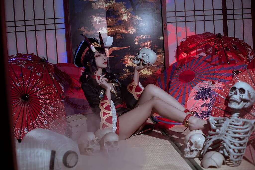 二佐Nisa-fate酒吞僵尸童子[21p66M] cosplay美女-第2张