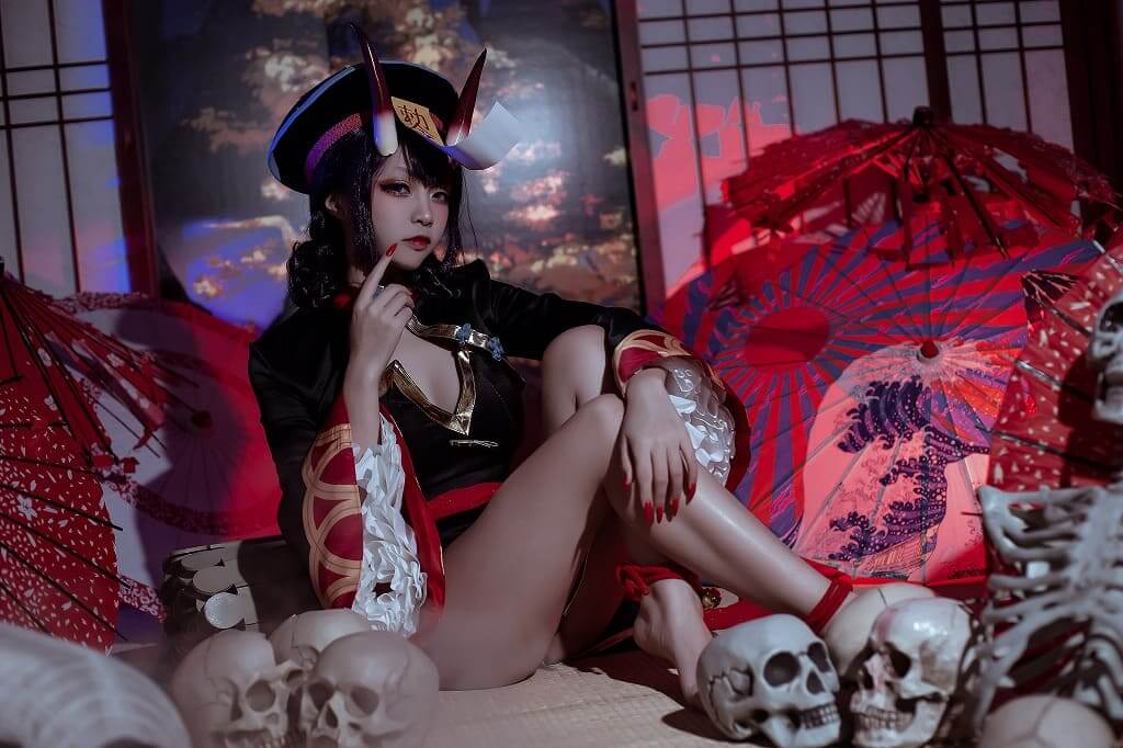 二佐Nisa-fate酒吞僵尸童子[21p66M] cosplay美女-第4张