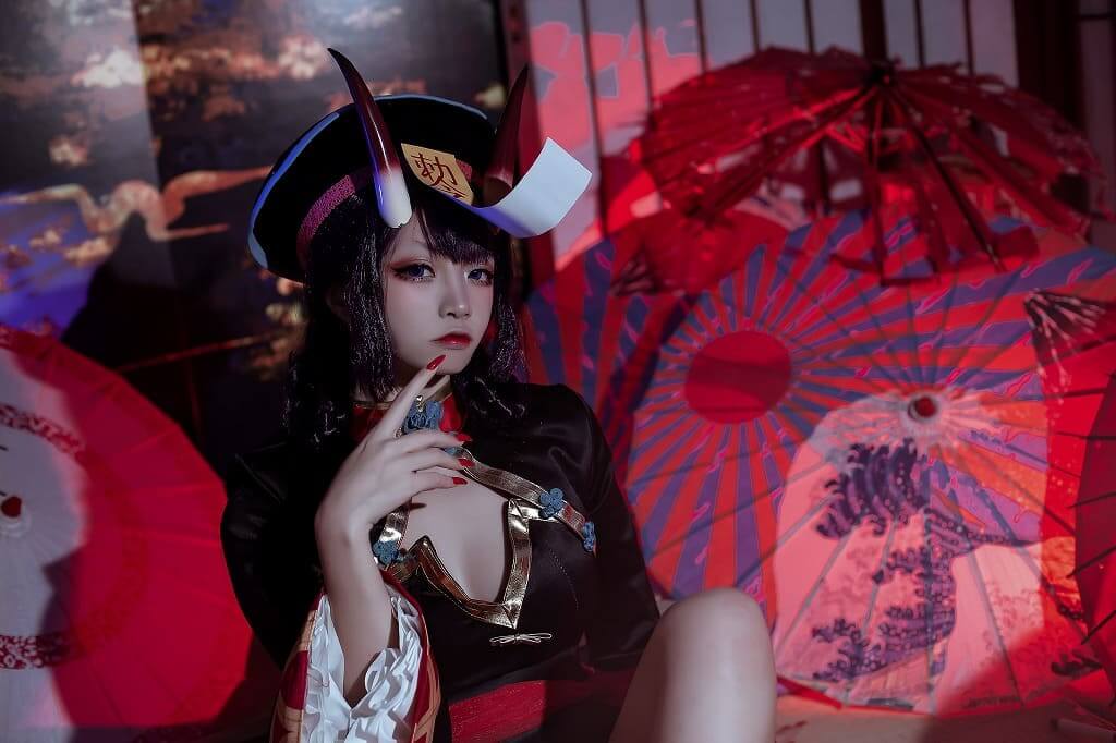 二佐Nisa-fate酒吞僵尸童子[21p66M] cosplay美女-第5张