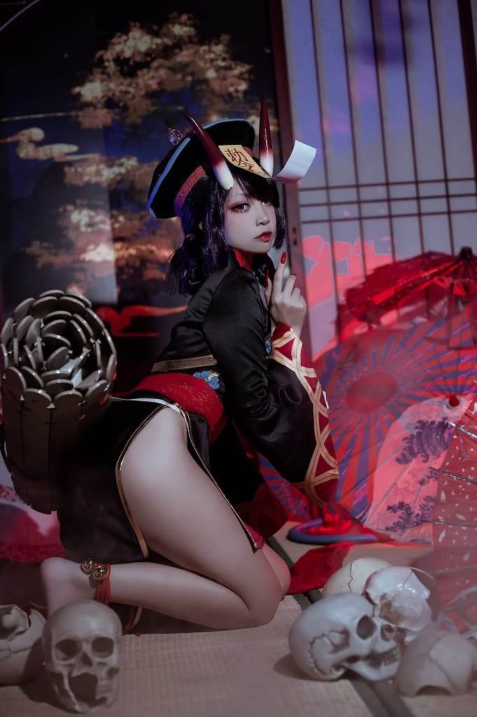 二佐Nisa-fate酒吞僵尸童子[21p66M] cosplay美女-第6张