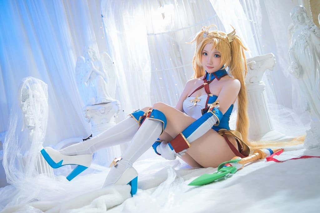 瓜希酱-fate布拉达曼特[25p113M] cosplay美女-第2张