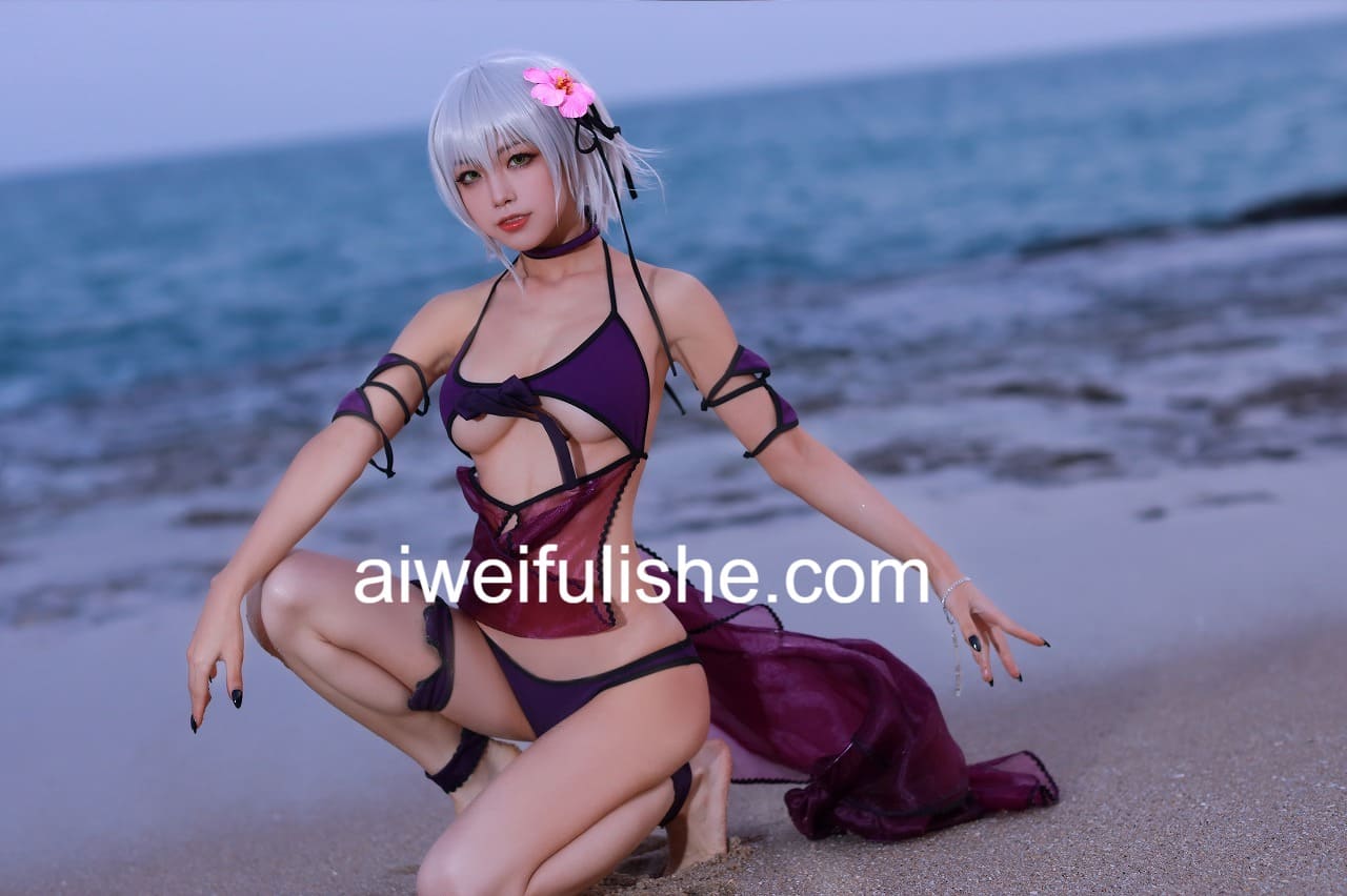水淼aqua-贞德泳装[40p219M] cosplay美女-第5张