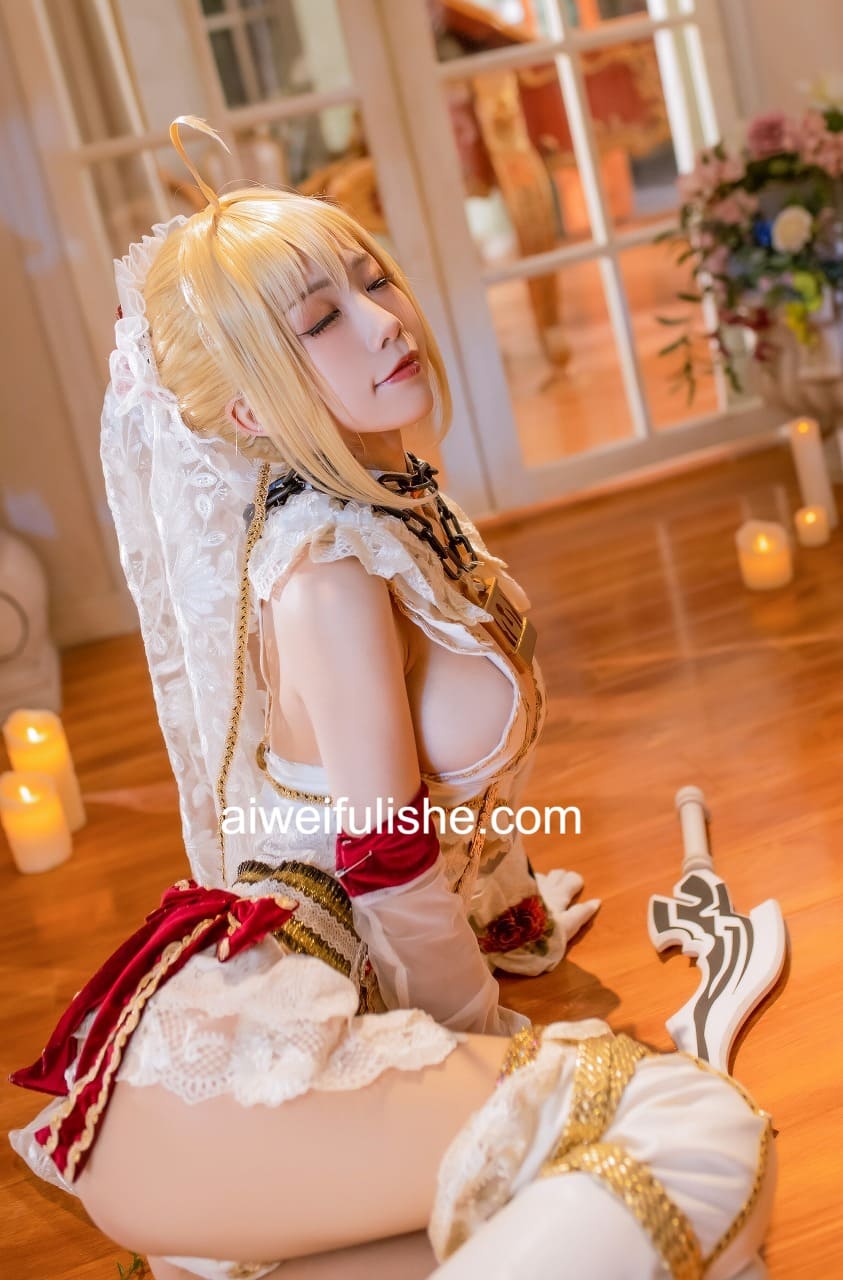 水淼aqua-尼禄x玉藻前白丝写真[85p104M] cosplay美女-第3张