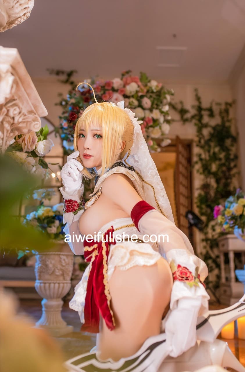 水淼aqua-尼禄x玉藻前白丝写真[85p104M] cosplay美女-第5张