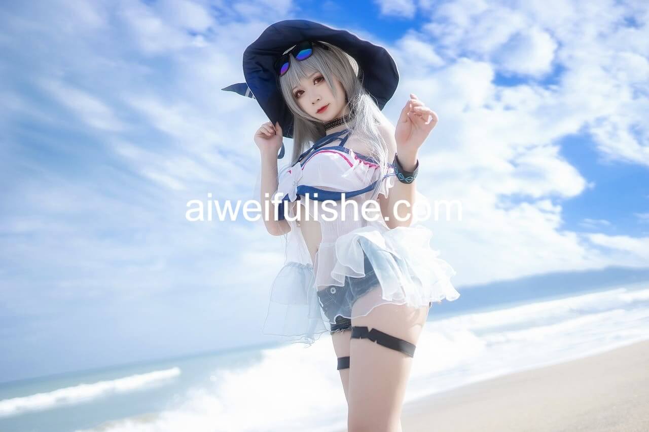 樱落酱w-斯卡蒂泳装[21p-188M] cosplay美女-第4张