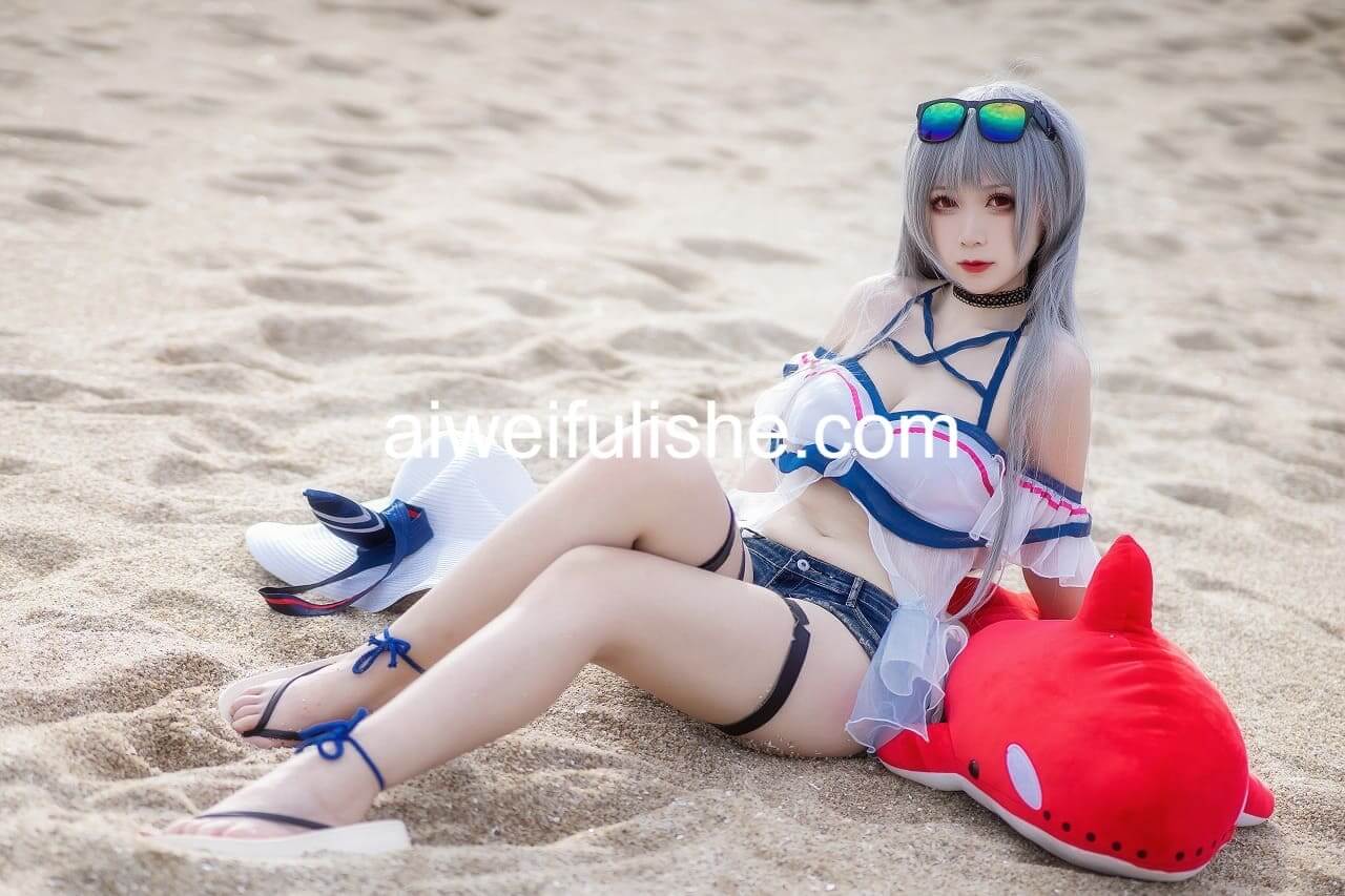 樱落酱w-斯卡蒂泳装[21p-188M] cosplay美女-第5张