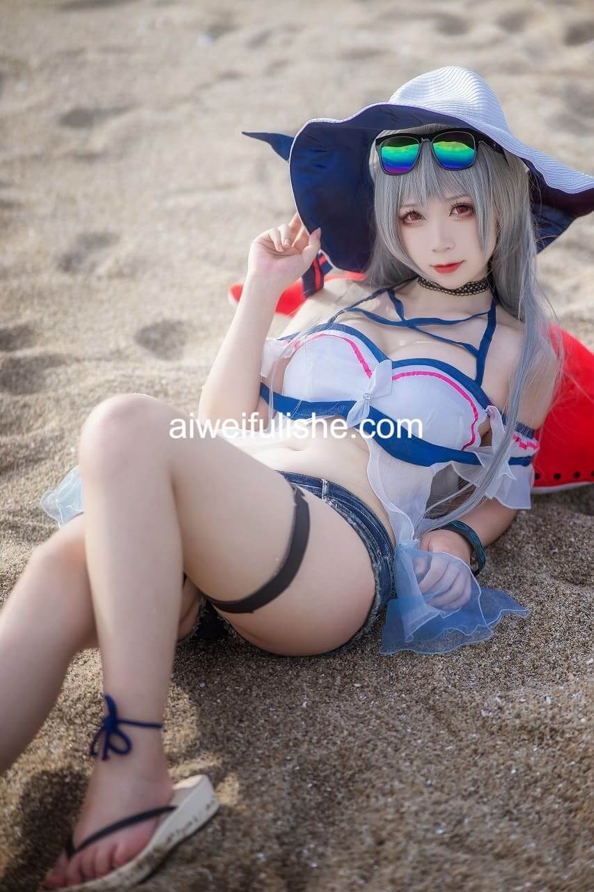樱落酱w-斯卡蒂泳装[21p-188M] cosplay美女-第2张