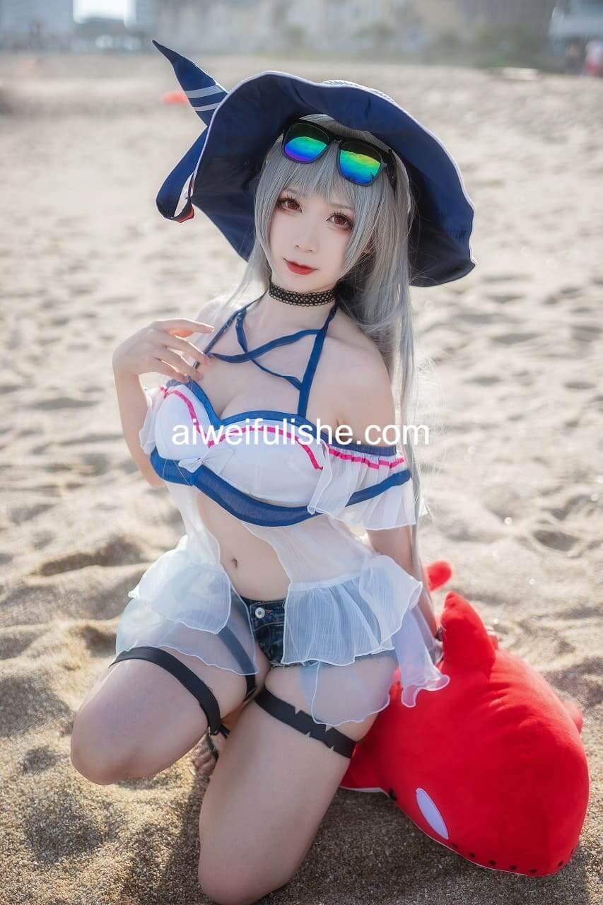 樱落酱w-斯卡蒂泳装[21p-188M] cosplay美女-第3张
