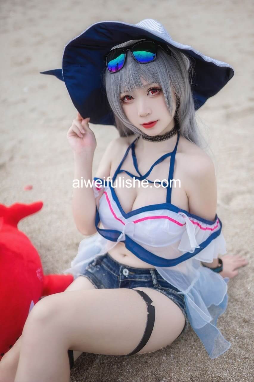 樱落酱w-斯卡蒂泳装[21p-188M] cosplay美女-第1张