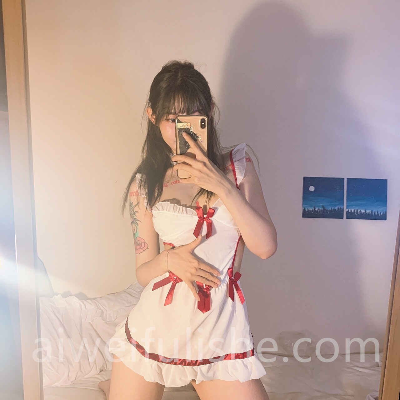 抖音网红机车女神痞幼性感私房自拍套图[89p75M] 网红福利-第10张