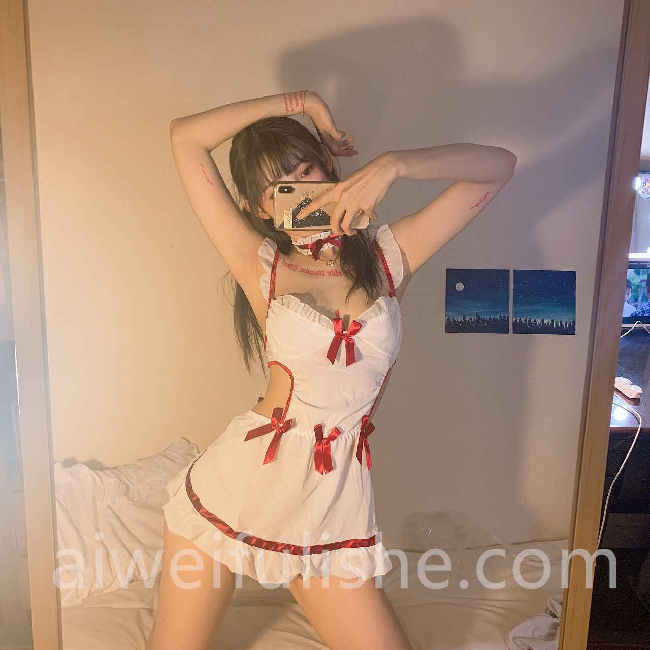 抖音网红机车女神痞幼性感私房自拍套图[89p75M] 网红福利-第6张