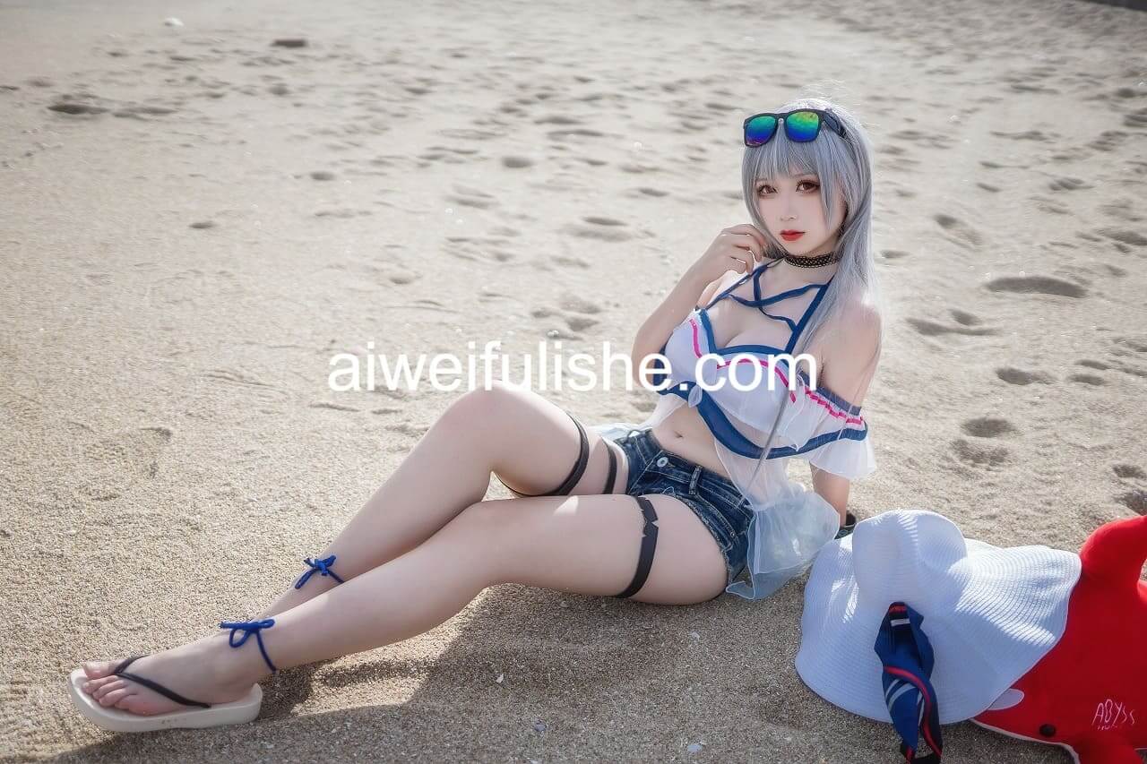 樱落酱w-斯卡蒂泳装[21p-188M] cosplay美女-第2张