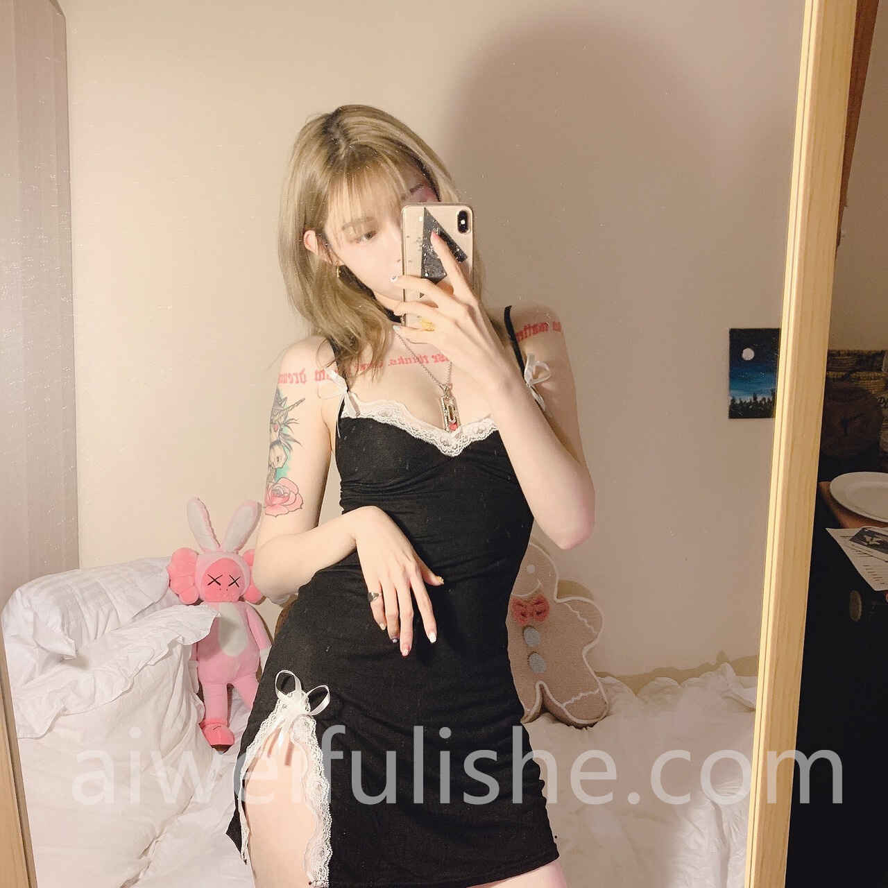 抖音网红机车女神痞幼性感私房自拍套图[89p75M] 网红福利-第16张