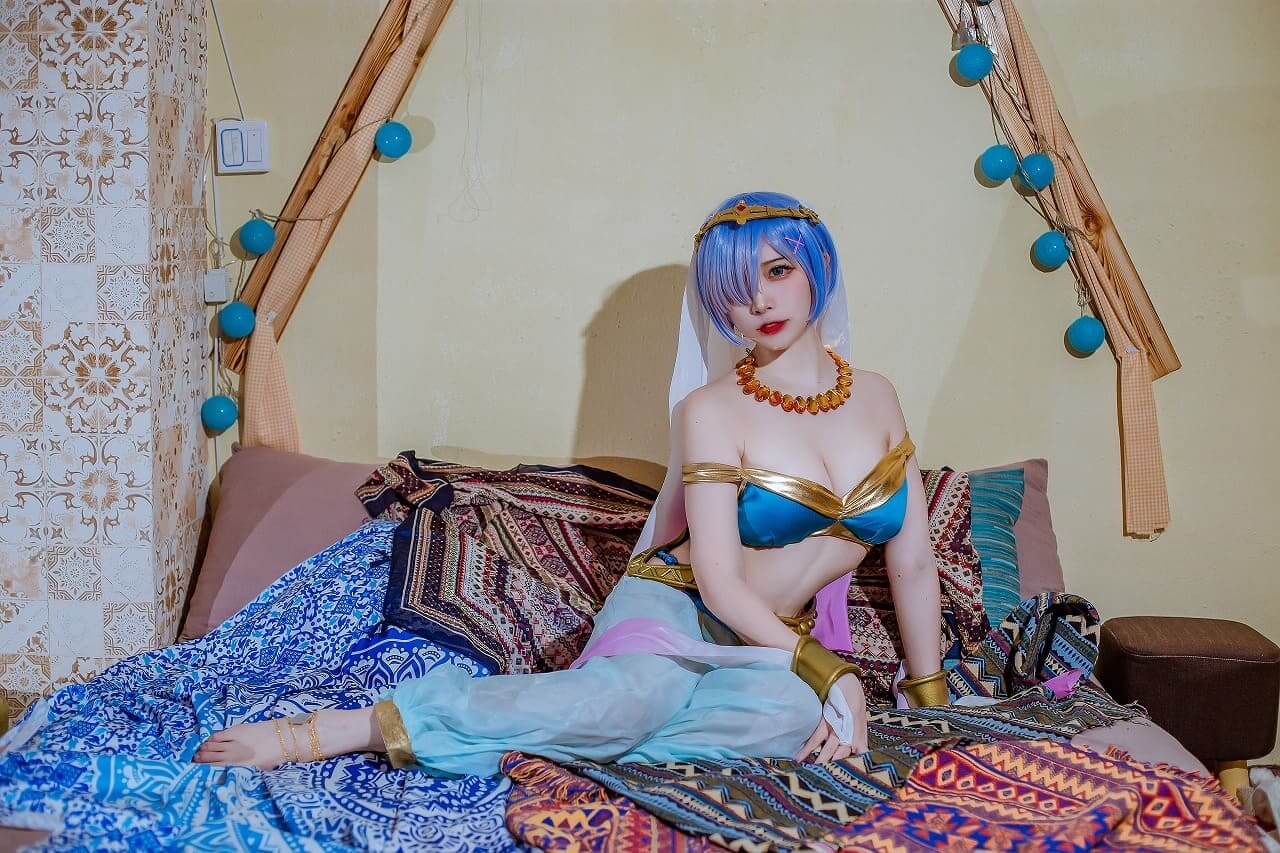 二佐Nisa-蕾姆舞娘[9p-160M] cosplay美女-第2张