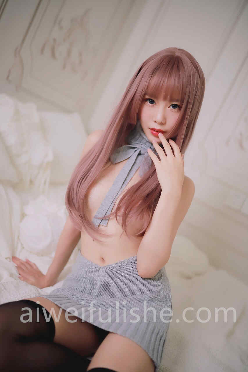 抖娘利世-露背毛衣黑丝写真[30P-276M] 网红福利-第4张