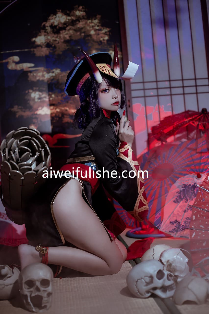二佐Nisa-酒吞僵尸童子[21P-64M] cosplay美女-第2张