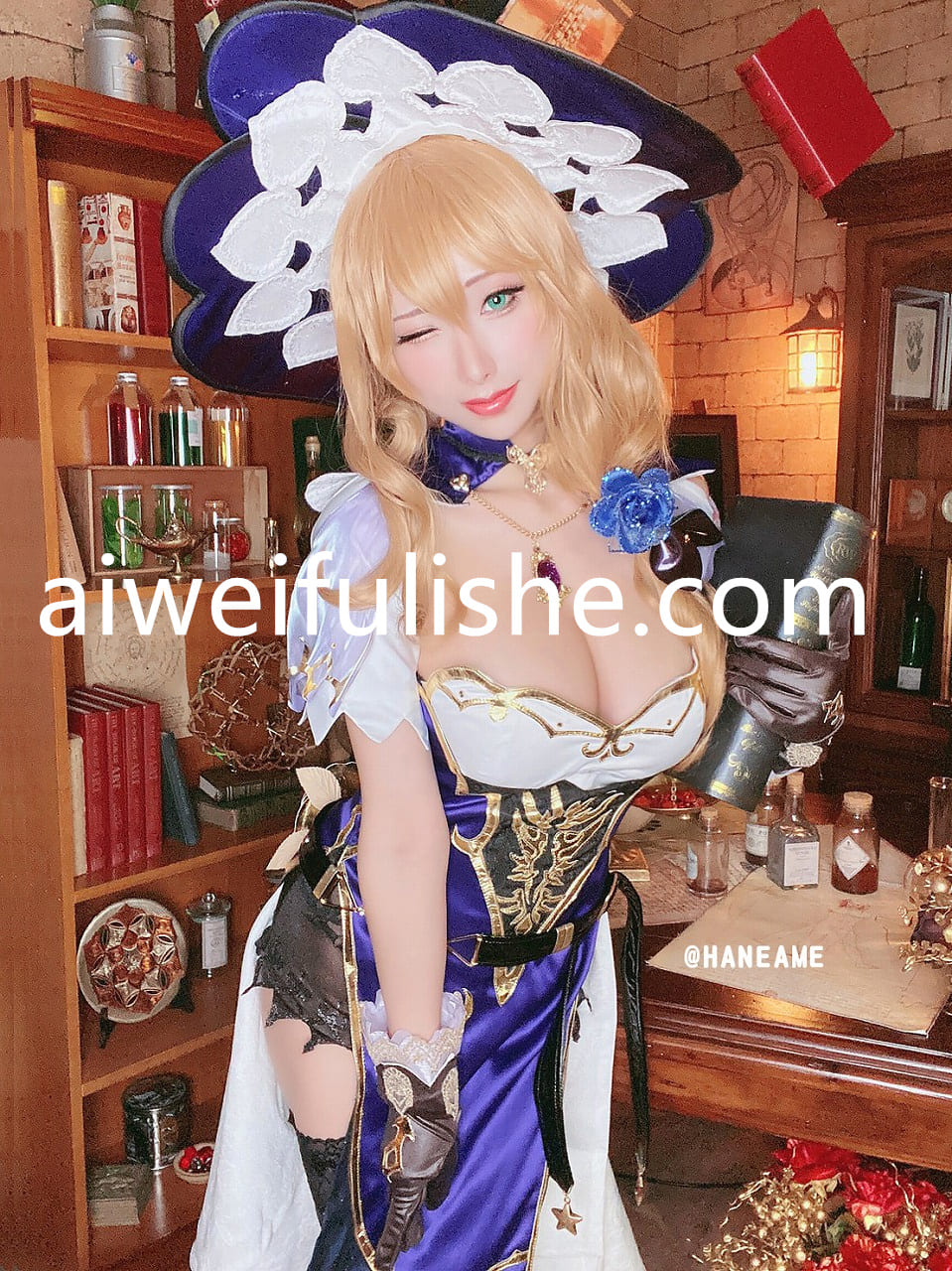 雨波_HaneAme-原神丽莎 性感内衣 [57P-130MB] cosplay美女-第1张