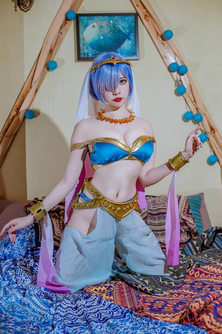 二佐Nisa-蕾姆舞娘[9p-160M] cosplay美女-第3张