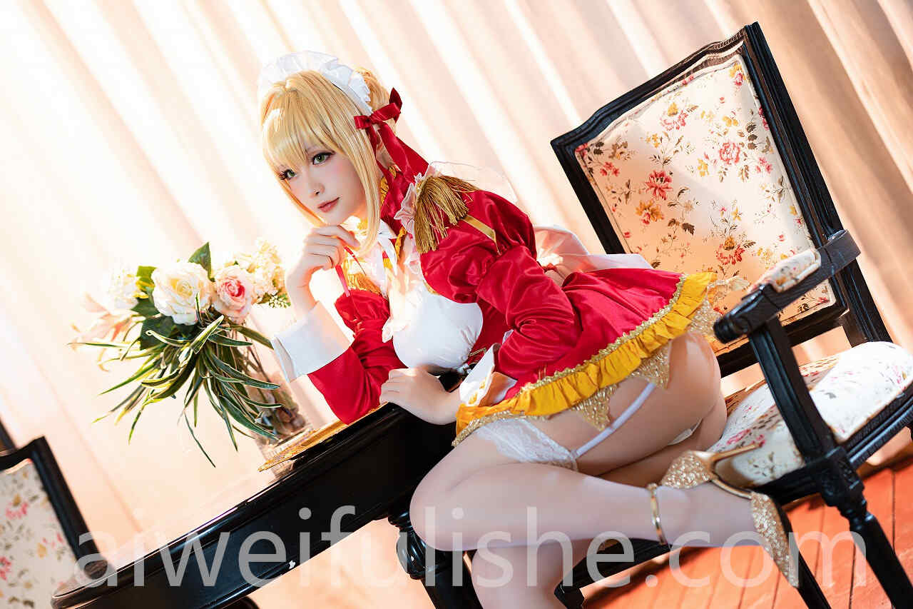 星之迟迟-尼禄女仆白丝写真 [25P-100MB] cosplay美女-第3张