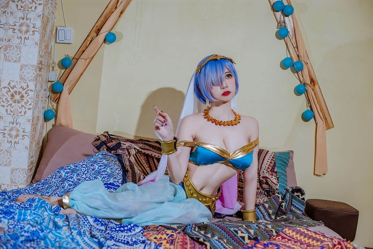 二佐Nisa-蕾姆舞娘[9p-160M] cosplay美女-第5张