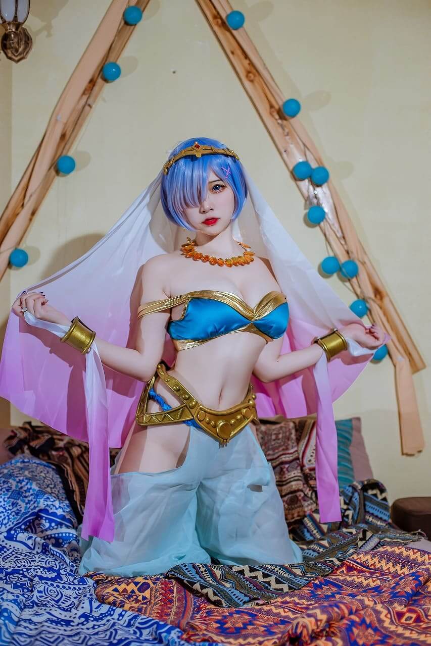 二佐Nisa-蕾姆舞娘[9p-160M] cosplay美女-第3张