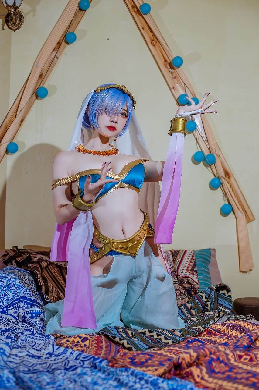 二佐Nisa-蕾姆舞娘[9p-160M] cosplay美女-第4张