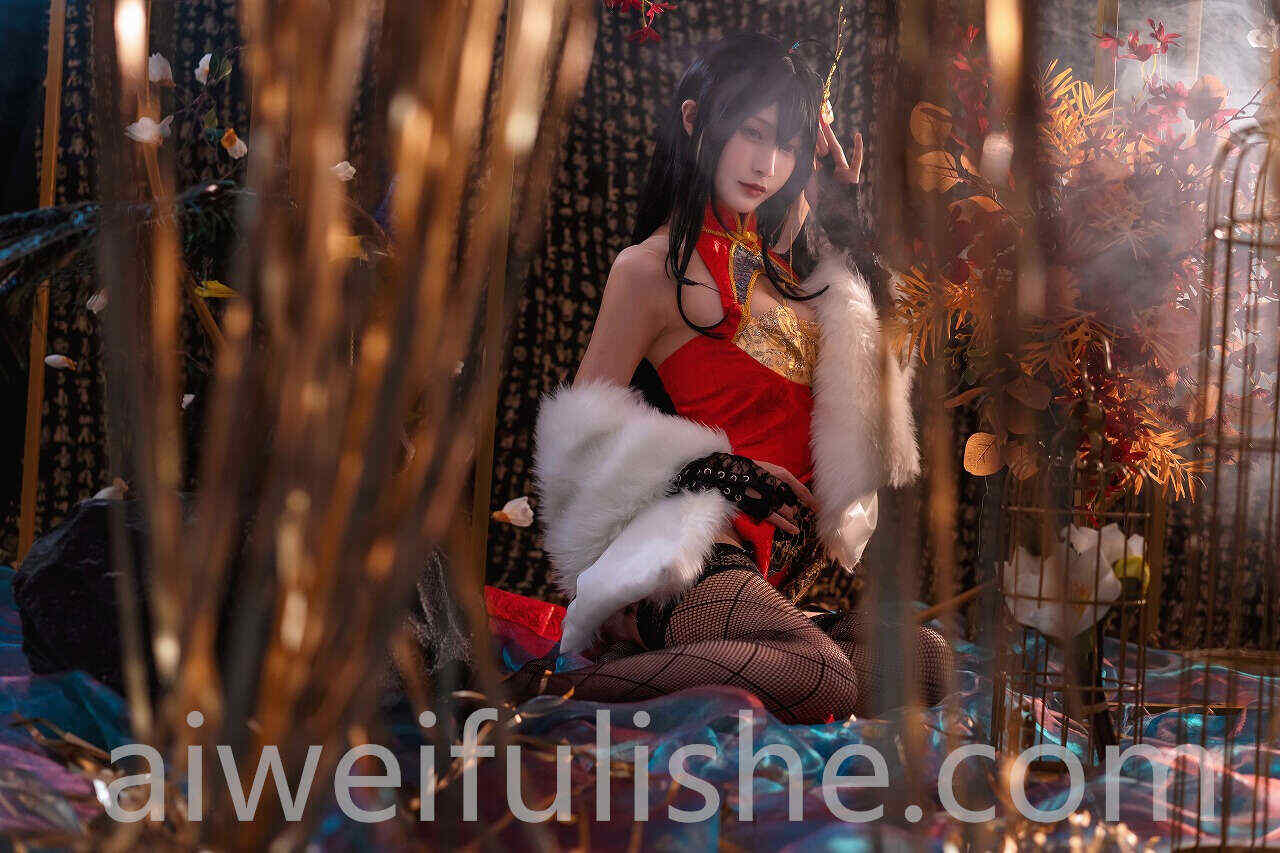 铁板烧鬼舞w-大凤旗袍[30P480M] cosplay美女-第1张