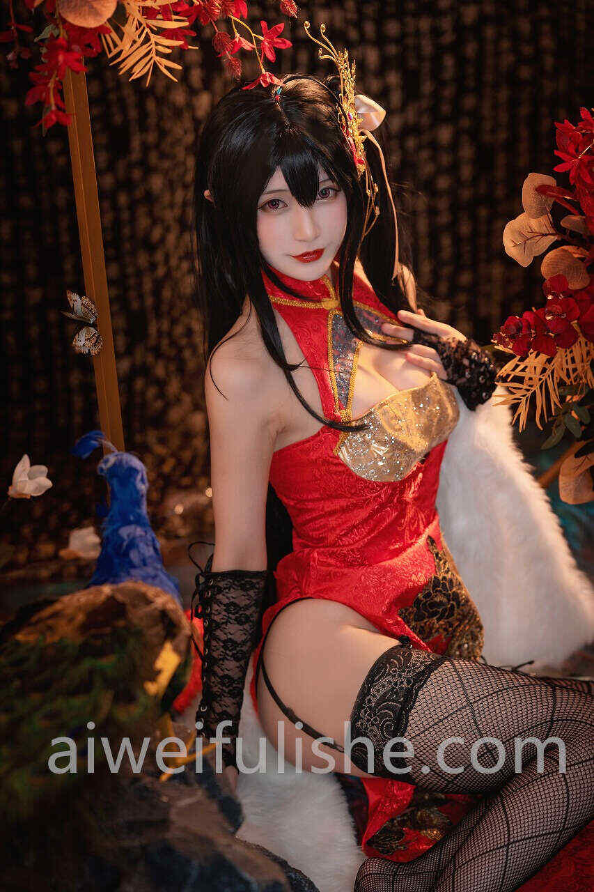 铁板烧鬼舞w-大凤旗袍[30P480M] cosplay美女-第5张
