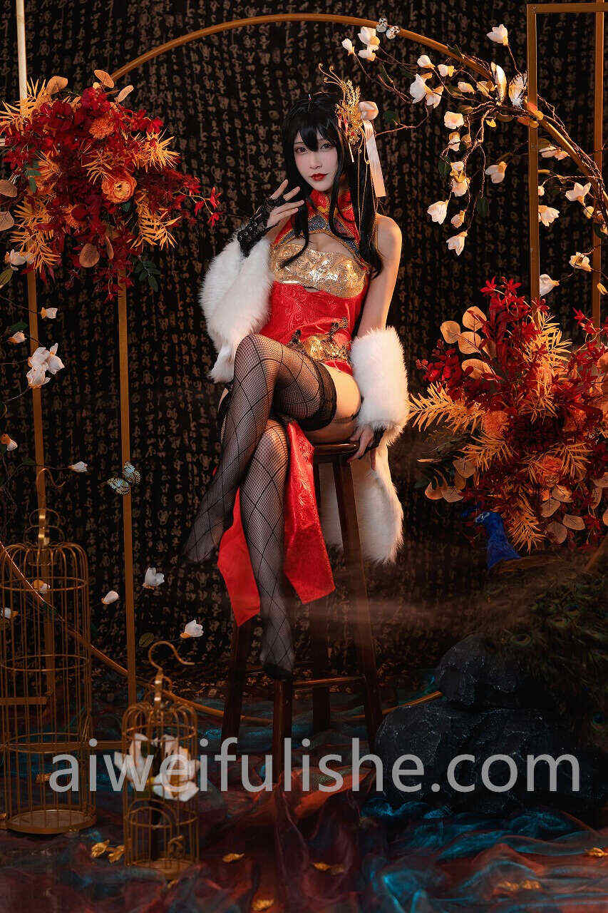 铁板烧鬼舞w-大凤旗袍[30P480M] cosplay美女-第4张