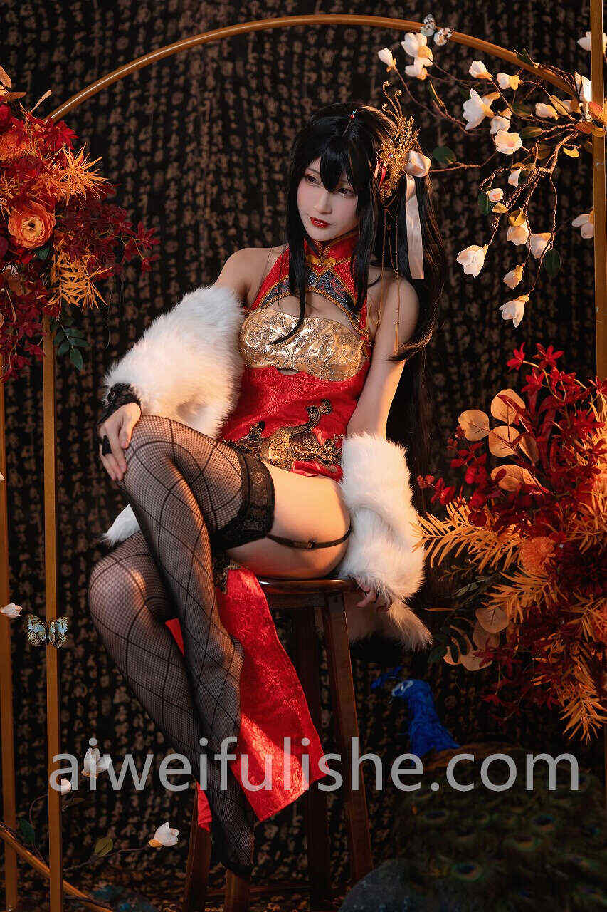 铁板烧鬼舞w-大凤旗袍[30P480M] cosplay美女-第5张