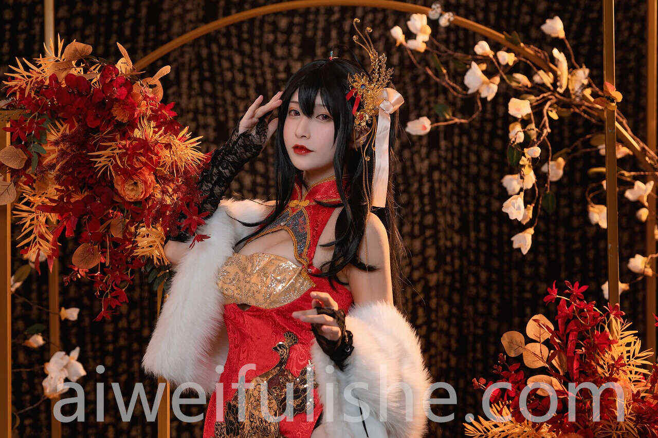 铁板烧鬼舞w-大凤旗袍[30P480M] cosplay美女-第2张