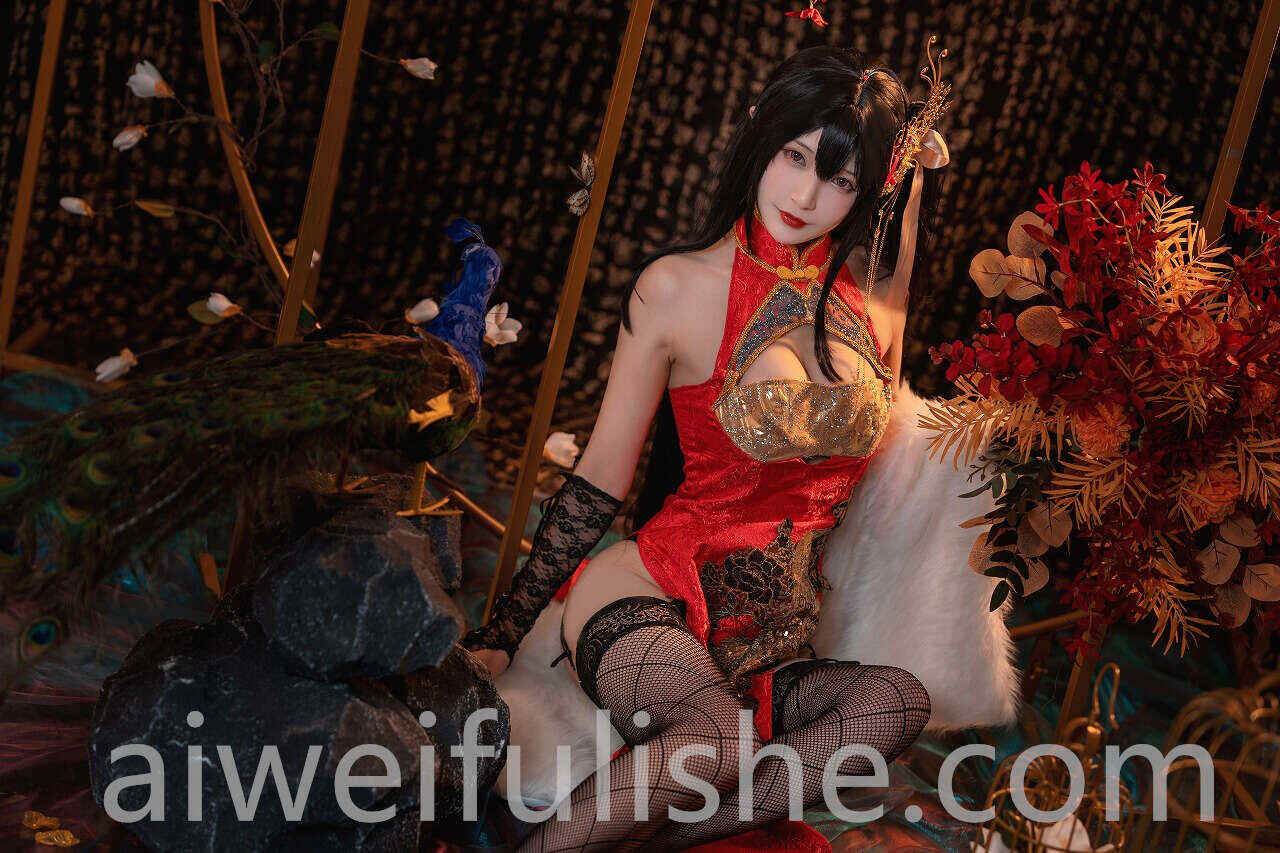 铁板烧鬼舞w-大凤旗袍[30P480M] cosplay美女-第4张