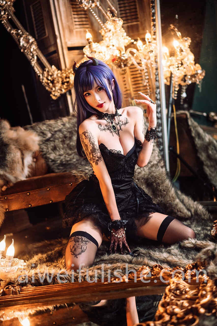 清水由乃-暗黑纹身[30P-370MB] cosplay美女-第3张