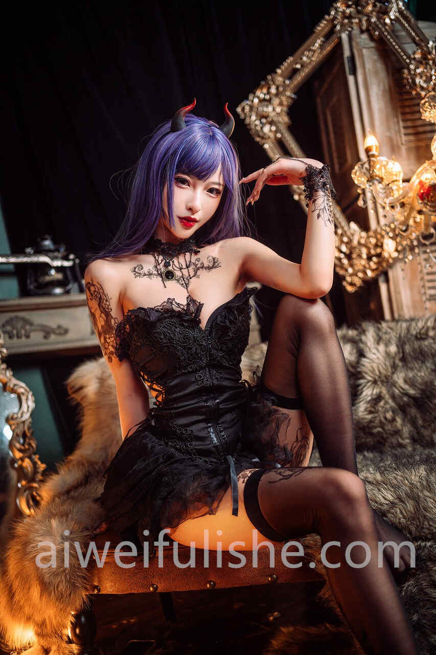 清水由乃-暗黑纹身[30P-370MB] cosplay美女-第2张