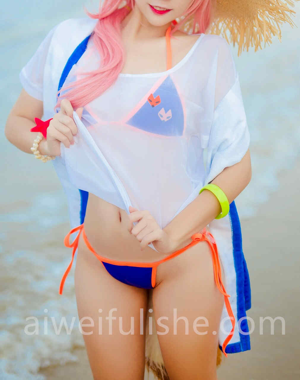 二佐Nisa-玉藻前泳装 [30P-144MB] cosplay美女-第3张