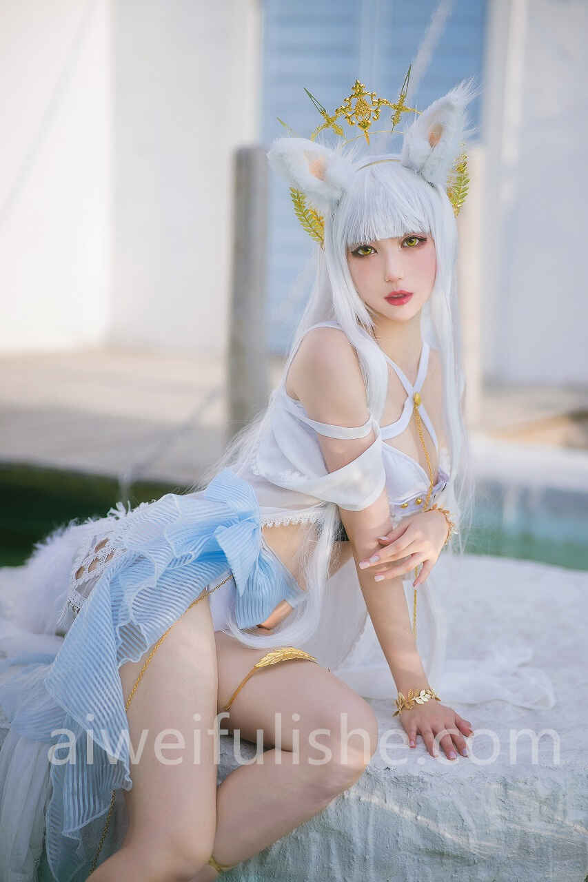 周叽是可爱兔兔-白金泳装 [23P-339MB] cosplay美女-第4张