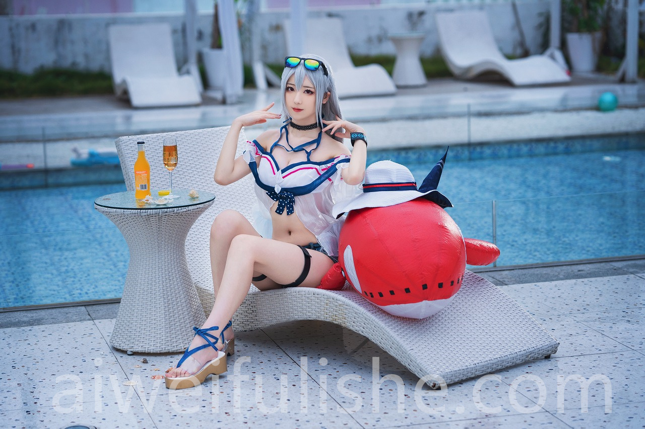 弥音音-斯卡蒂泳装[24p316M] cosplay美女-第1张