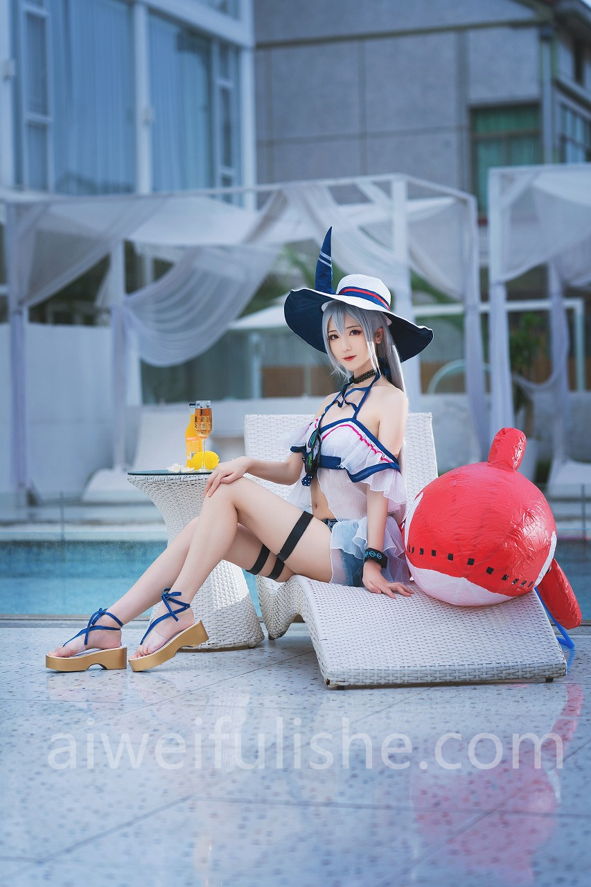 弥音音-斯卡蒂泳装[24p316M] cosplay美女-第5张