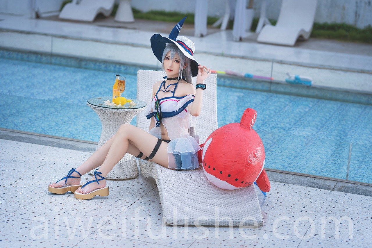 弥音音-斯卡蒂泳装[24p316M] cosplay美女-第7张