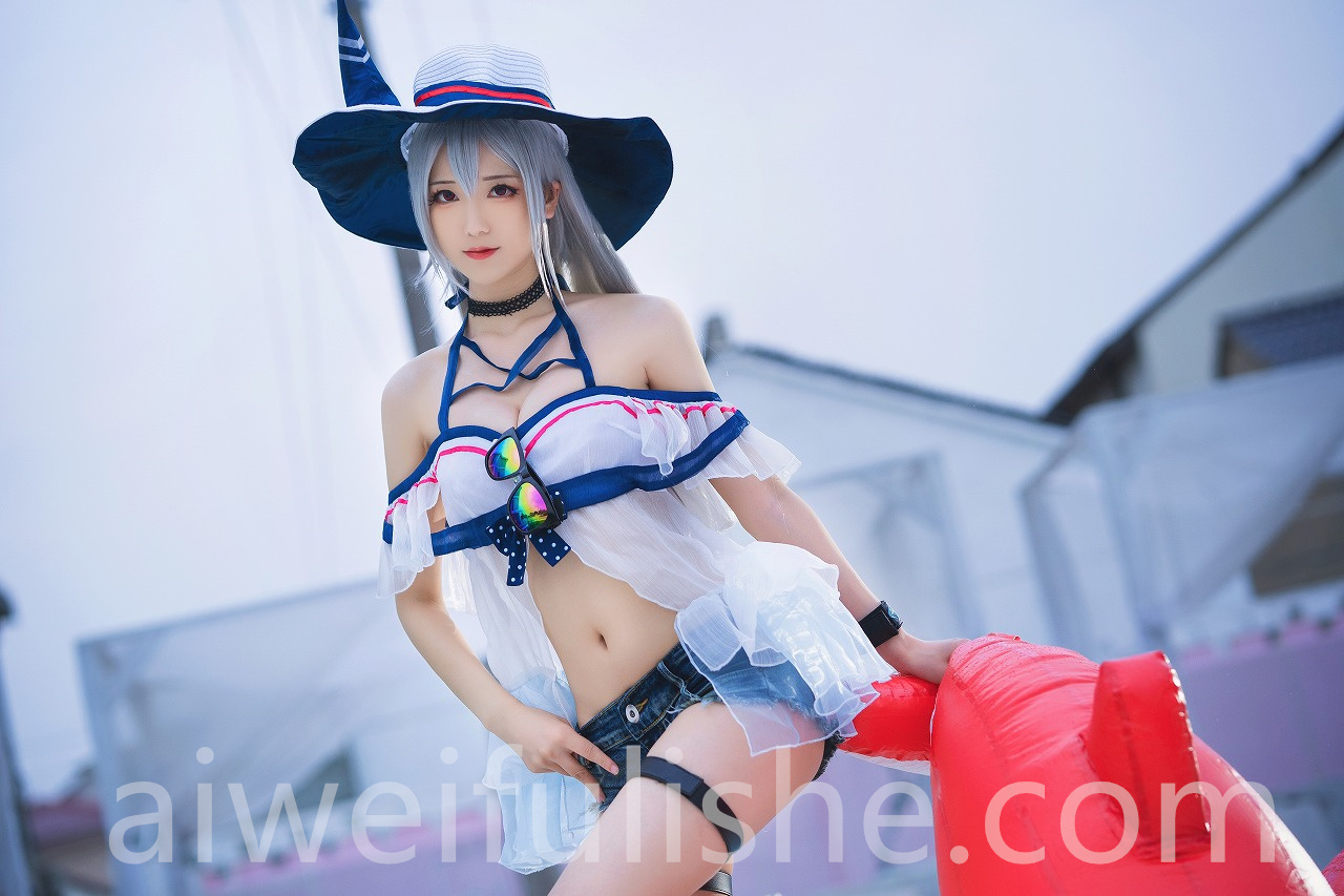 弥音音-斯卡蒂泳装[24p316M] cosplay美女-第2张