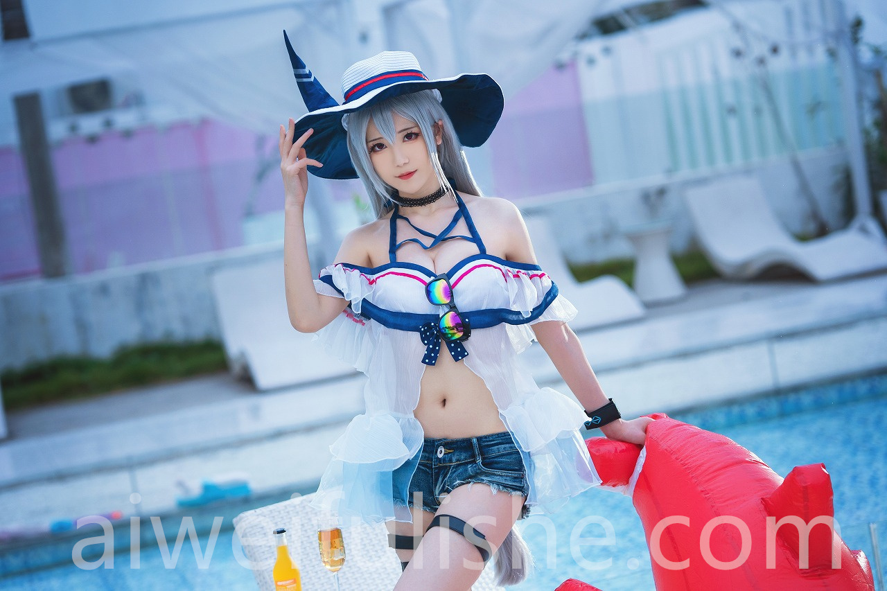 弥音音-斯卡蒂泳装[24p316M] cosplay美女-第3张