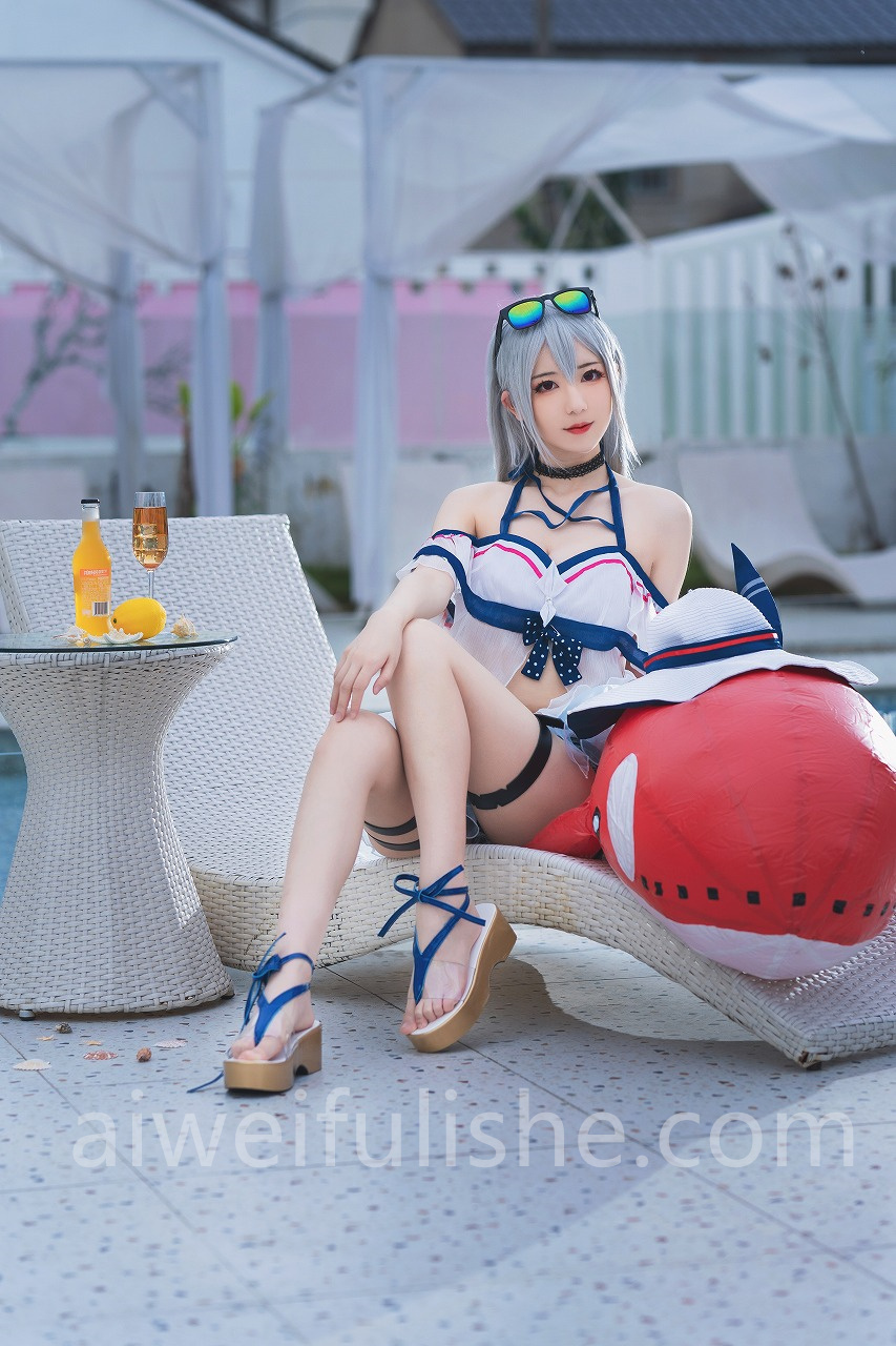 弥音音-斯卡蒂泳装[24p316M] cosplay美女-第4张